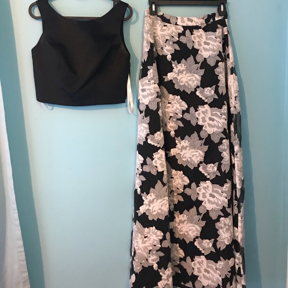 2 piece formal dress